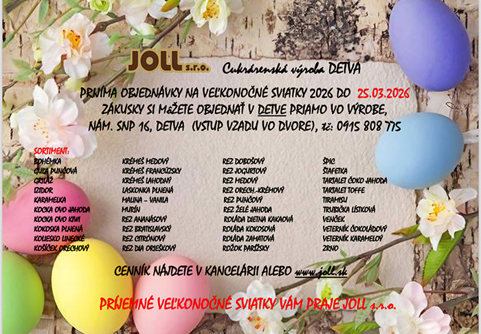 viamočné koláče joll detva